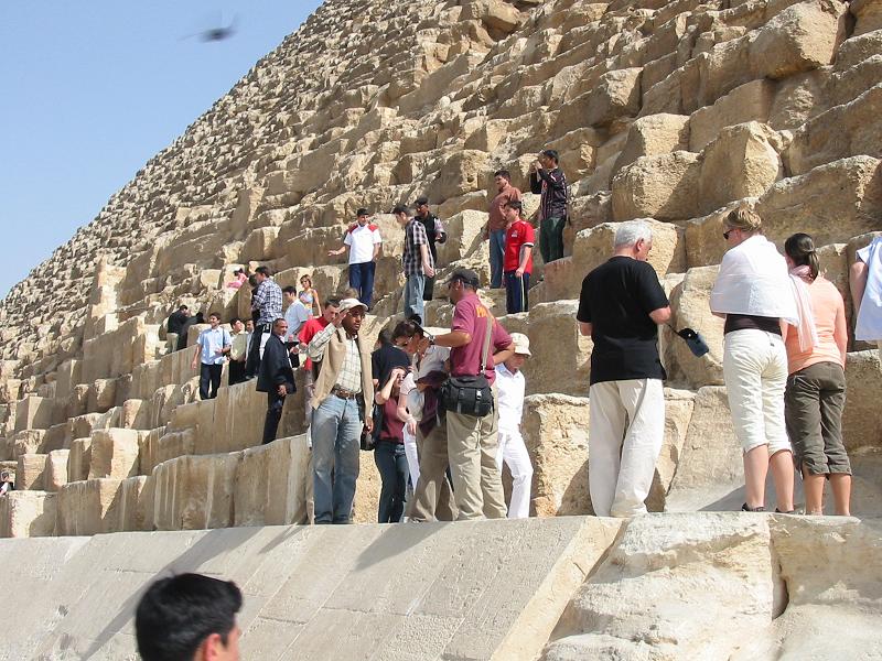 Tour of the Giza Plateau; Great Pyramid 2005.